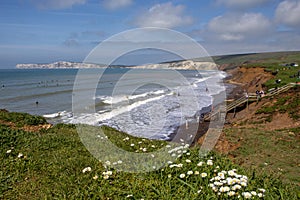 Compton Bay on the Isle of Wight, UK