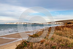 Compton Bay with Tennyson Down in the Distance