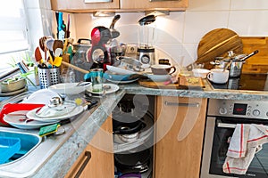 Compulsive Hoarding Syndrom - messy kitchen photo