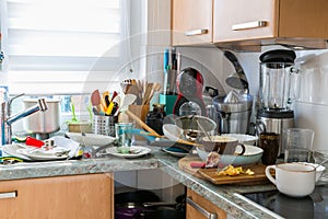 Compulsive Hoarding Syndrom - messy kitchen photo