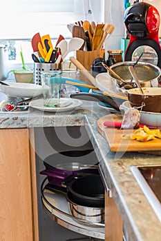 Compulsive Hoarding Syndrom - messy kitchen photo