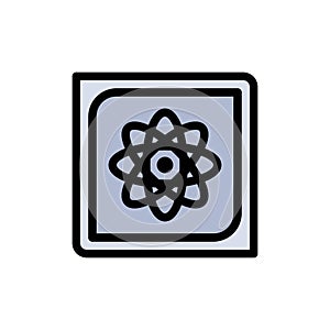 Computation, Computer, Computing, Data, Future  Flat Color Icon. Vector icon banner Template