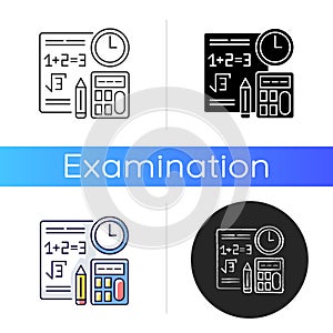 Computational exam icon photo