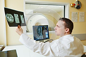 Computed tomography or MRI scanner test analysis photo