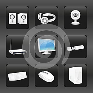 Computer and accessories icons