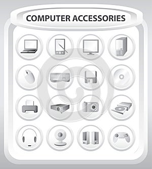 Computer accessories - vector