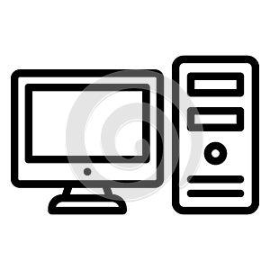 Computer accessory Isolated Vector Icon fully editable
