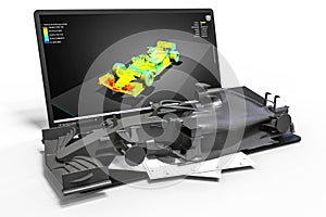 Computer aided design in Mold design with 3D software. Business, building