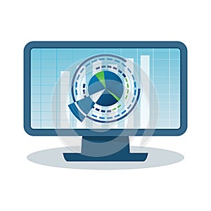 Computer with analitics data