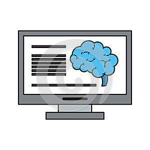 Computer analizing human brain artificial intelligence