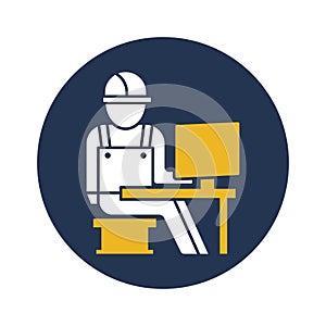 Computer architect Isolated Vector icon Which can easily modify or edit