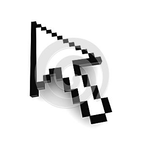 Computer arrow cursor 3d