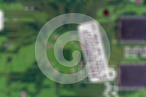 Computer background soft focus. Modern computer