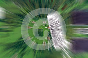 Computer background soft focus. Modern computer