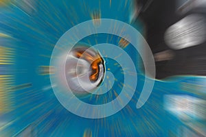 Computer background soft focus. Modern computer