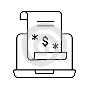Computer banking Isolated Vector icon which can easily modify or edit