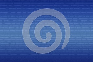 Computer binary code on blue