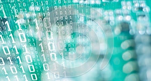 Computer algorithm data future numbers, cyber attack threat