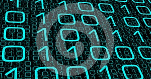 Computer brain binary cyber information