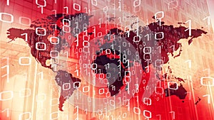 Digital world cyber security ai, big data in computer cloud protection