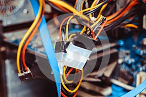 Computer board chip circuit cpu core blue technology