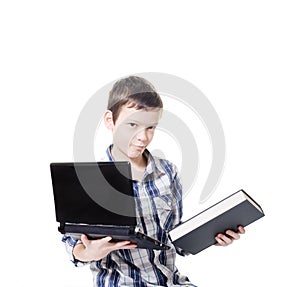 Computer and book