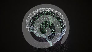 Computer Brain. Generative AI