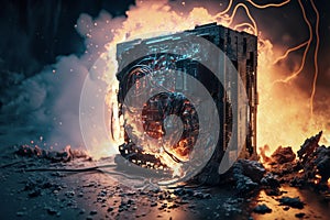 computer burning