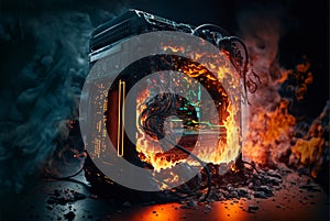 computer burning