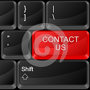 Computer button contact