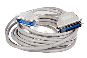 Computer cable with 25 pin connector