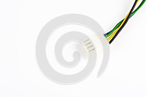 Computer cable isolated on white background