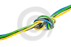 Computer cable isolated on white background