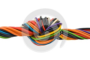 Computer cable with knot