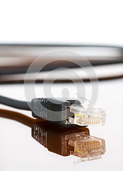 Computer cable with reflection