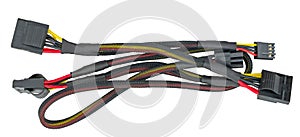 Počítač kabel na bílém 