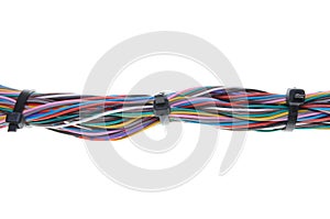 Computer cables with cable ties