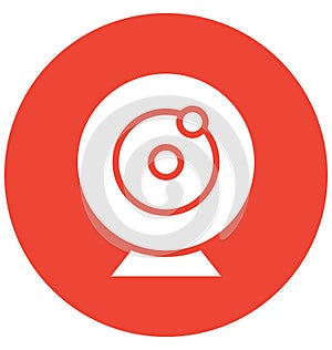 Computer camera Isolated Vector Icon which can easily modify or edit