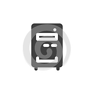 Computer case vector icon