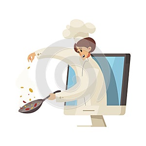 Computer Chef Cooking Composition