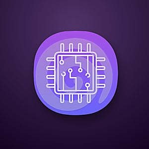 Computer chip app icon