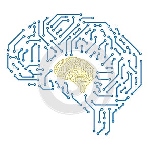 artificial intelligence concept.