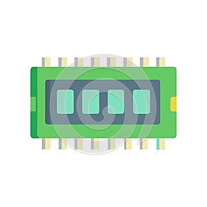 Computer Chip Icon for RAM Usage