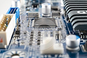 Computer chip integrated on circuit board