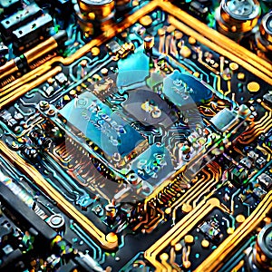 computer chips, AI-generatet