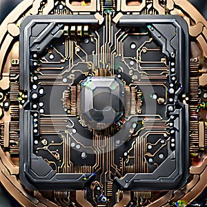 computer chips, AI-generatet