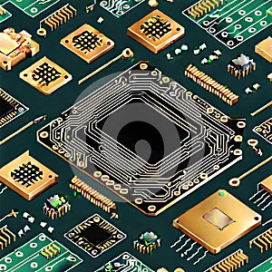 computer chips, AI-generatet