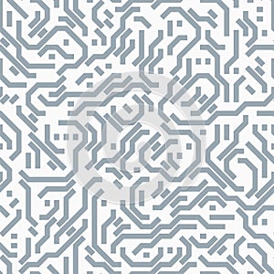 Computer circuit board. Seamless pattern.