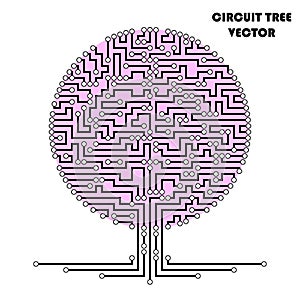 Computer circuit scheme tree.