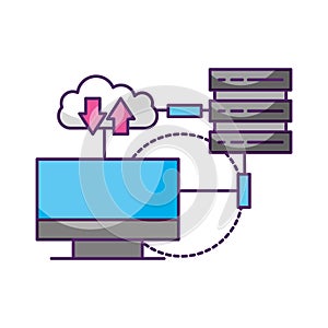computer cloud computing database connection data storage